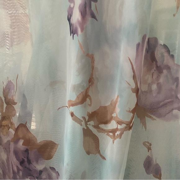 Carole Hochman Vintage Watercolor Sheer Gown - Picture 4 of 8